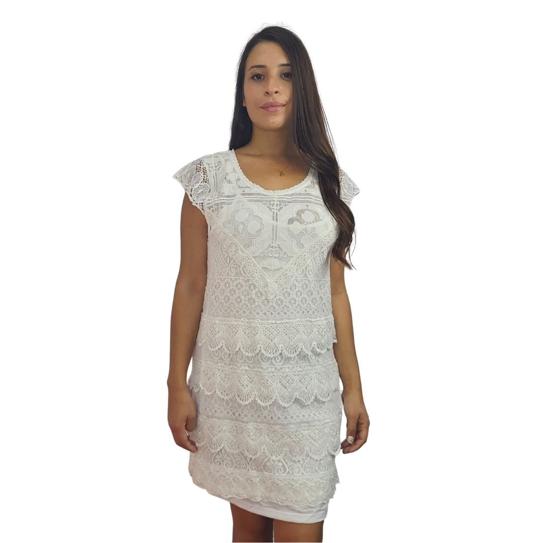 Vestido Rapsodia Roosvelt Blanco