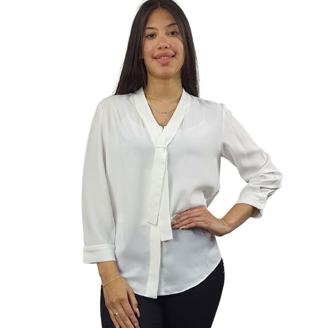 Blusa Vero Moda Blanco Style CHERRY 3/4 SHIRT(VMC-NR)