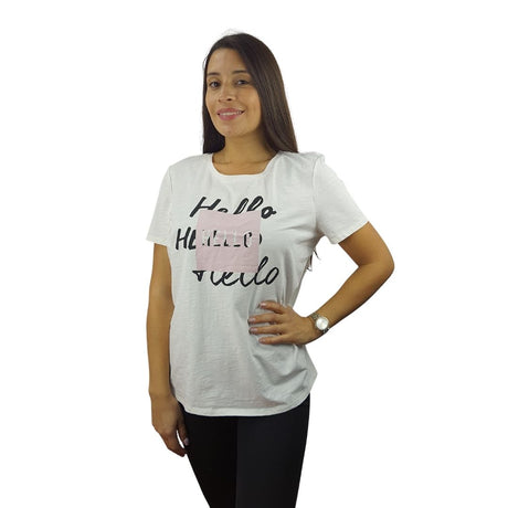 Polera Vero Moda Blanco  Style WALLS S/S TOP(TP)