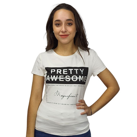 Polera Vero Moda Blanco  Style GINA S/S TOP(MM)-OR