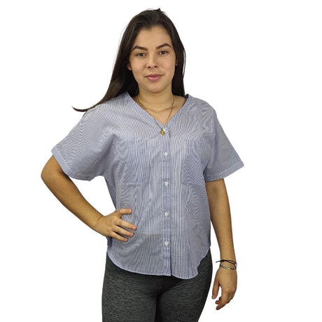 Camisa Vero Moda Azul  Style HERACLES STRIPE 1/2 SHIRT(SD)