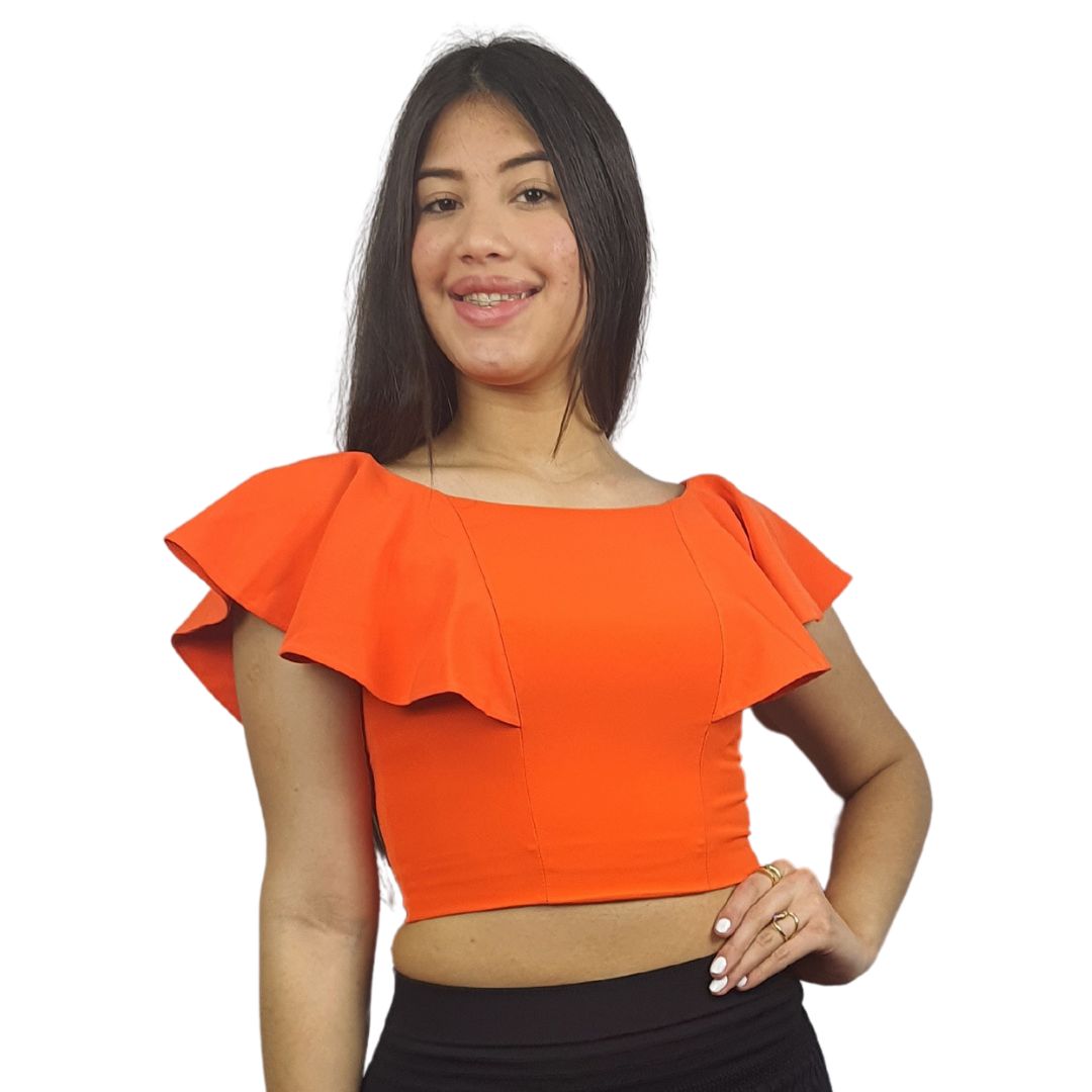 Blusa Vero Moda Naranja Style BERNICE S/S TOP(TP-ET-3)