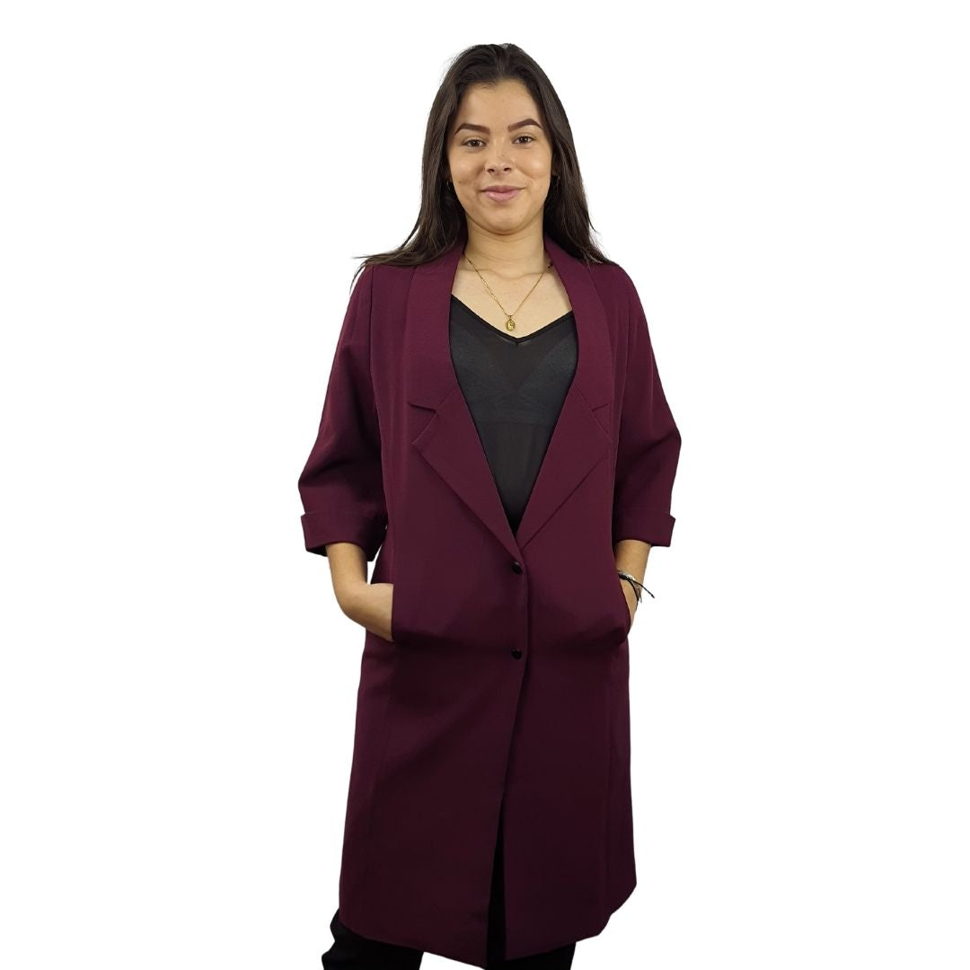 Blazer Vero Moda Morado Style JENNIFER 3/4 BLAZER(PM-ET-2)