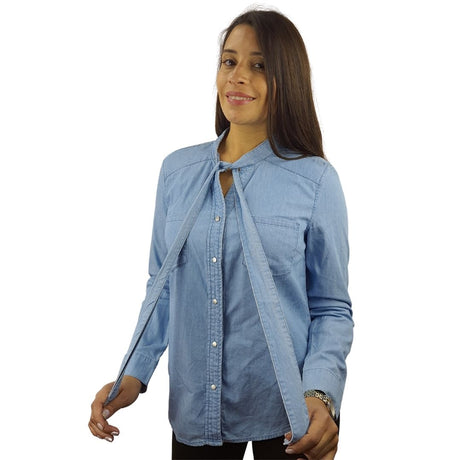 Camisa Veromoda Azul  Style BOAT L/S DENIM SHIRT(RN)