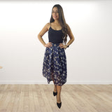 Falda Vero Moda Azul Style JULIA MIDI SKIRT(VMC-BN-ET-3)