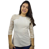 Blusa Vero Moda Beige Style MELON 3/4 JERSEY TOP(VMC-BN-ET-2)