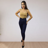 Jeans Vero Moda Azul Oscuro Style FINE IVAN 9/10 HW X-SLIM JEANS(UM)