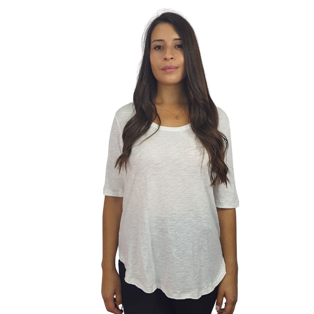 Polera Rapsodia Basic Vol Blanco