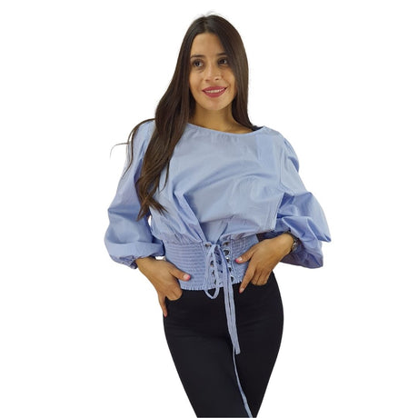 Blusa Vero Moda Celeste Style COMET 3/4 TOP(SL)