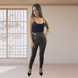 Pantalon Vero Moda Verde Style KEFIR 9/10 X-SLIM PANTS(VMC-MM)