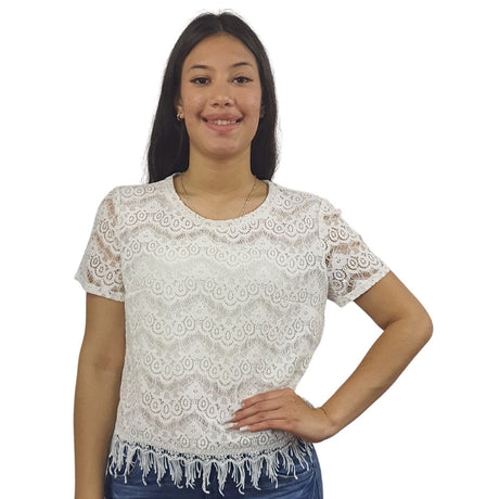 Blusa Vero Moda Blanco Style FORA S/S TOP(NN)