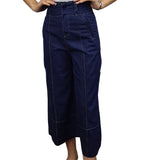 Pescador Vero Moda Azul Oscuro Style PRIORITY 9/10 HW LOOSE JEANS(SL)