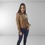 Chaqueta Vero Moda Marron Style HERB L LEATHER JACKET(LL)
