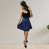 Falda Vero Moda Azul  Style IRIS HW DENIM SKIRT(NE-CS-2)