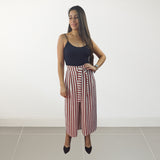 Pantalon Vero Moda Rojo Style STATY 7/8 WIDE PANTS(SL)