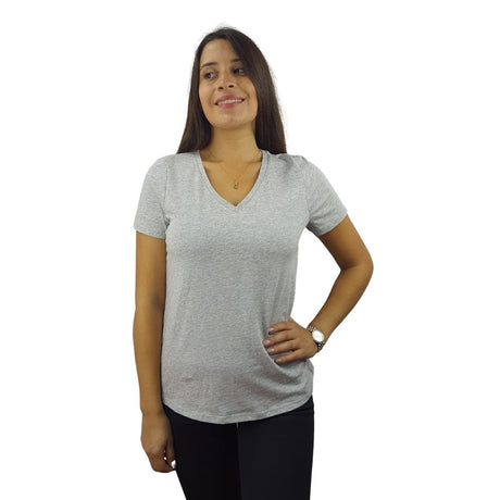 Polera Vero Moda Gris Style PURE S/S TOP(MM)-OR