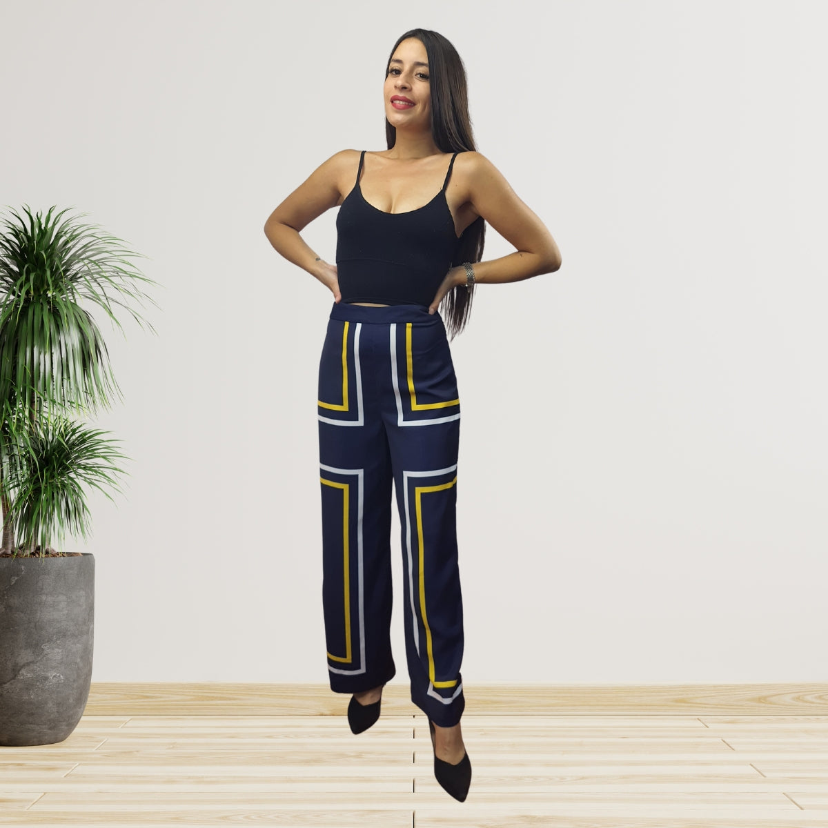 Pantalon Vero Moda Azul Style TURRET STRAIGHT PANTS(FL)