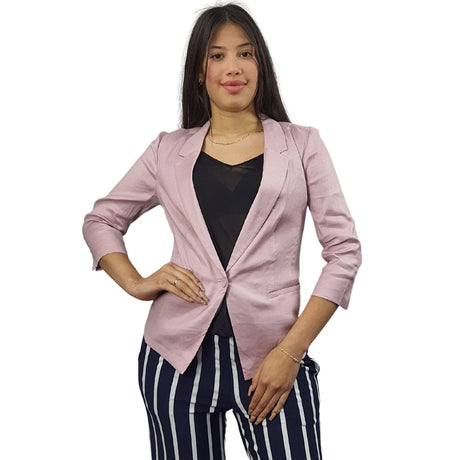 Blazer Vero Moda Rosa Vieja Style LINEN 3/4 BLAZER(VMC-NN)