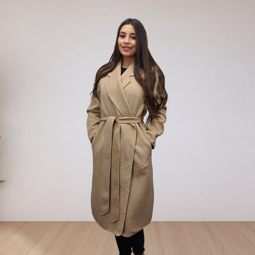 Tapado Vero Moda Beige Style GRAPE DF L/S WOOL COAT(VMC-DR)