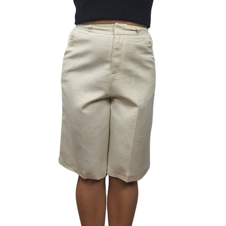 Short Vero Moda Beige Style KAREN 1/2 STRAIGHT PANTS(VMC-NE-EC-2)