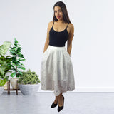 Falda Vero Moda Blanco Style EDITH MIDI SKIRT(VMC-NE-ES-2)