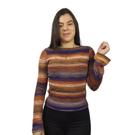 Blusa Vero Moda Marron  Style SARAH L/S KNIT(EL)