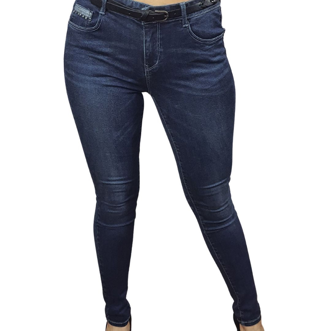 Jeans Vero Moda Azul Oscuro Style CAPTAIN X-SLIM JEANS(UM)