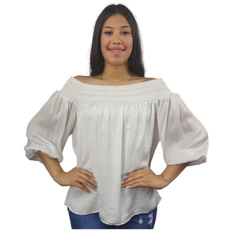 Blusa Vero Moda Blanco Style NINA 3/4 WOVEN TOP(VMC-RN)