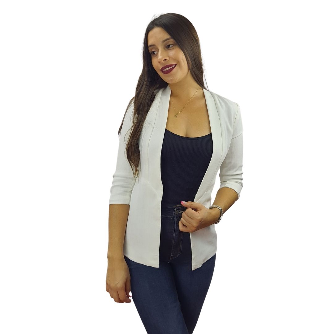 Blazer  Vero Moda Blanco  Style RITA 3/4 BLAZER(VMC-MM)