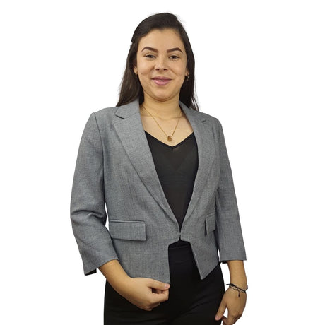 Blazer Vero Moda Gris Style MARTHA 3/4 BLAZER(EL)