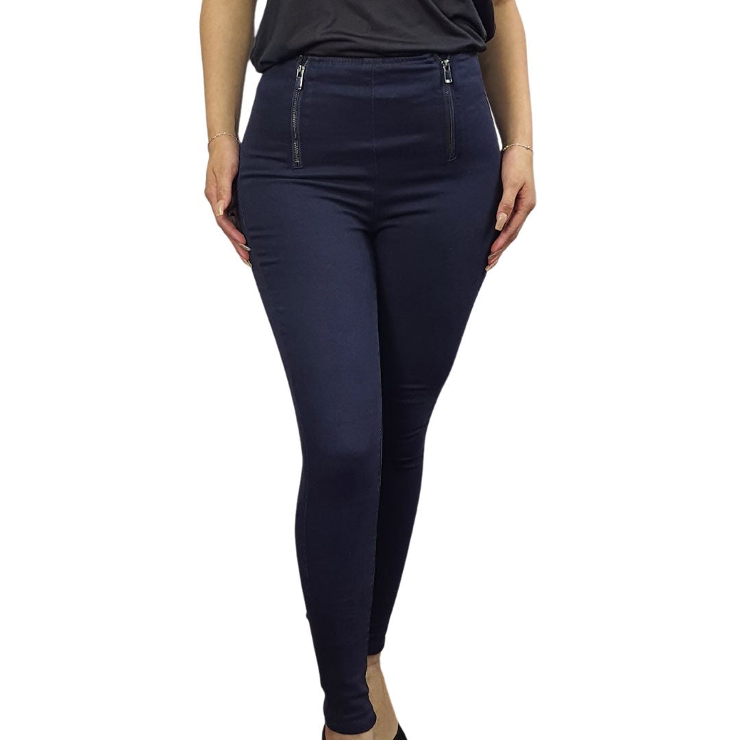 Jeans Vero Moda Azul Oscuro Style ZIP HIGH WAIST X-SLIM JEANS(MW-CT-1)