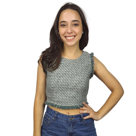 Top  Vero Moda Verde Style HUGO S/L TOP(SD)