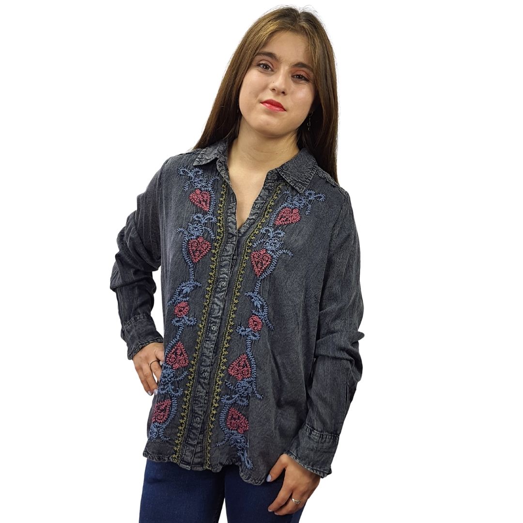 Blusa Rapsodia Kitilina Gris