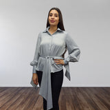 Blusa Vero Moda Gris Style JACQUES L/S SHIRT(VMC-DR)