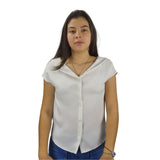 Blusa Vero Moda Blanca Style FREE S/S SHIRT(CR)