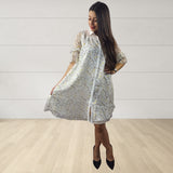 Vestido Vero Moda Blanco Style WILD FLOWERS 1/2 SHIRT DRESS(HH)