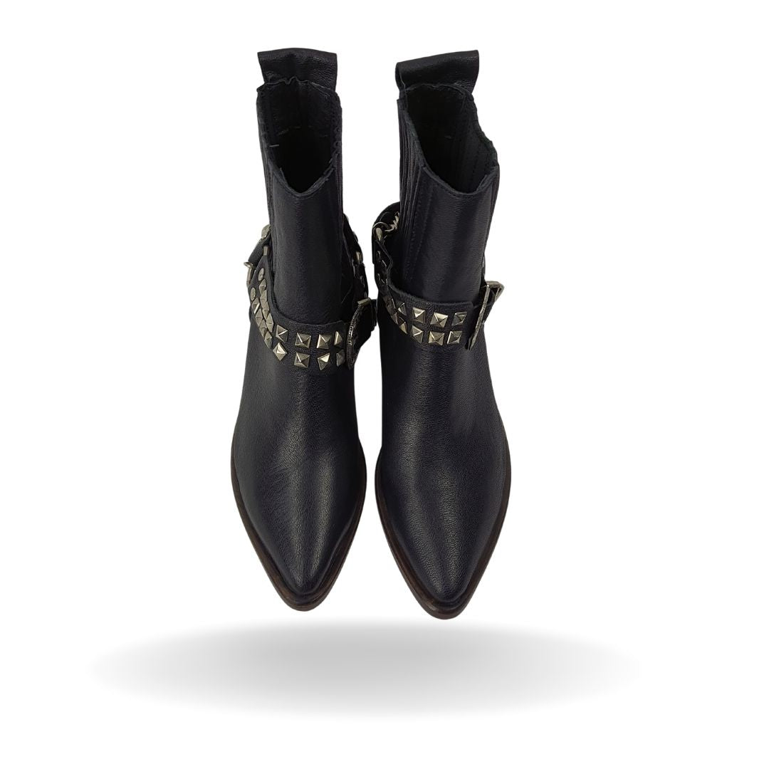 Botas Rapsodia Grace Cuero Negro