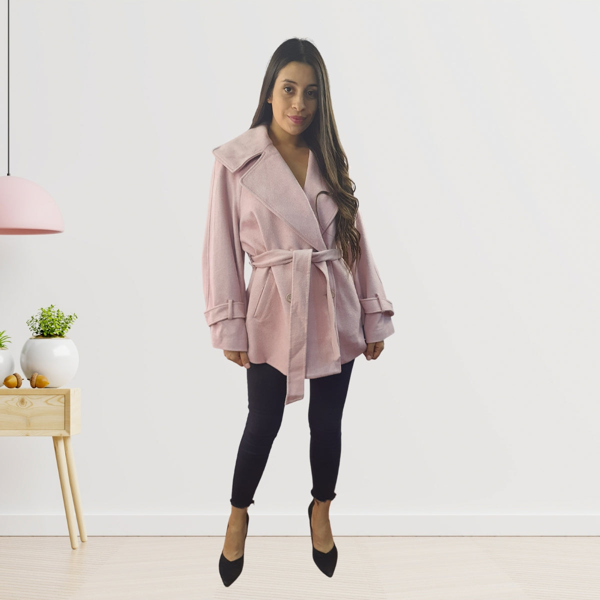 Blazer Vero Moda Rosado Style CHIVAS BITTER L/S WOOL JKT(DR)