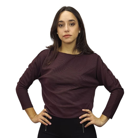 Blusa Vero Moda Vino  Style RUGBY 9/10 JERSEY TOP(VMC-PM-ET-2)