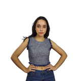 Top  Vero Moda Azul  Style HUGO S/L TOP(SD)