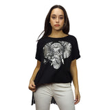 Blusa Vero Moda Negro  Style JIMMY BOX S/S TOP(CR)