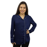Blusa Vero Moda Azul Style BEA L/S TOP(TP)