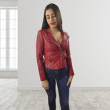 Chaqueta Vero Moda Rojo Style GENEVA L LEATHER JKT(VMC-RN)