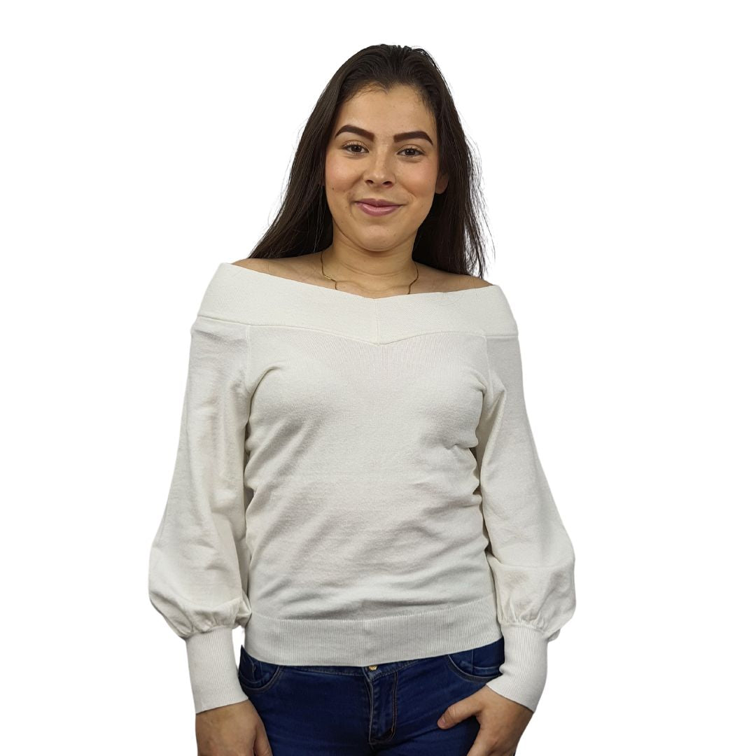 Sweater Vero Moda Blanco Style CAMILLE L/S KNIT(PF)