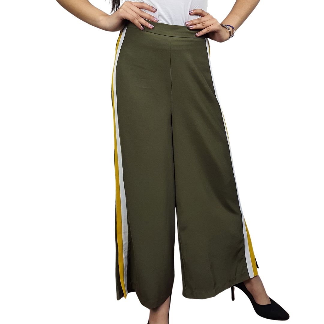 Pantalon Vero Moda Verde Style MABEL 9/10 WIDE PANTS(SL)