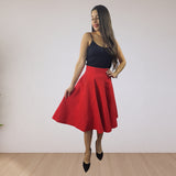 Falda Vero Moda Rojo Style DARCY MIDI SKIRT(BN-ET-2)