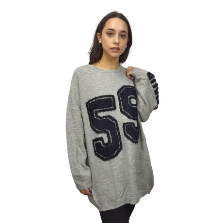 Sweater Vero moda Gris Style MODERN L/S KNIT(MW-ET-2)