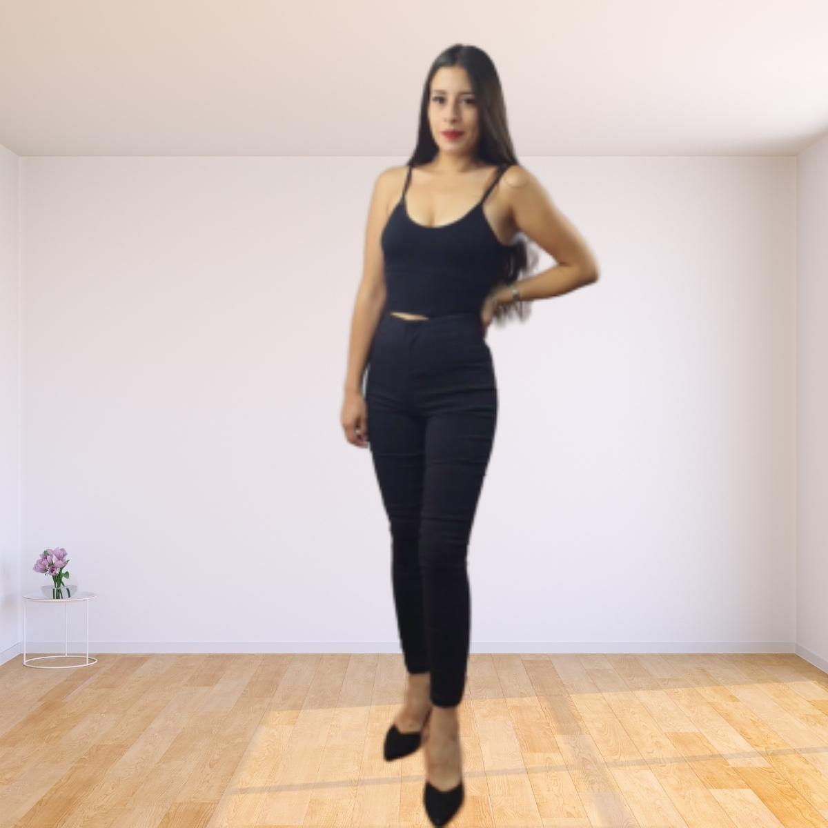 Pantalon Vero Moda Negro Style DIANA SLIM PANTS(VMC-BN)