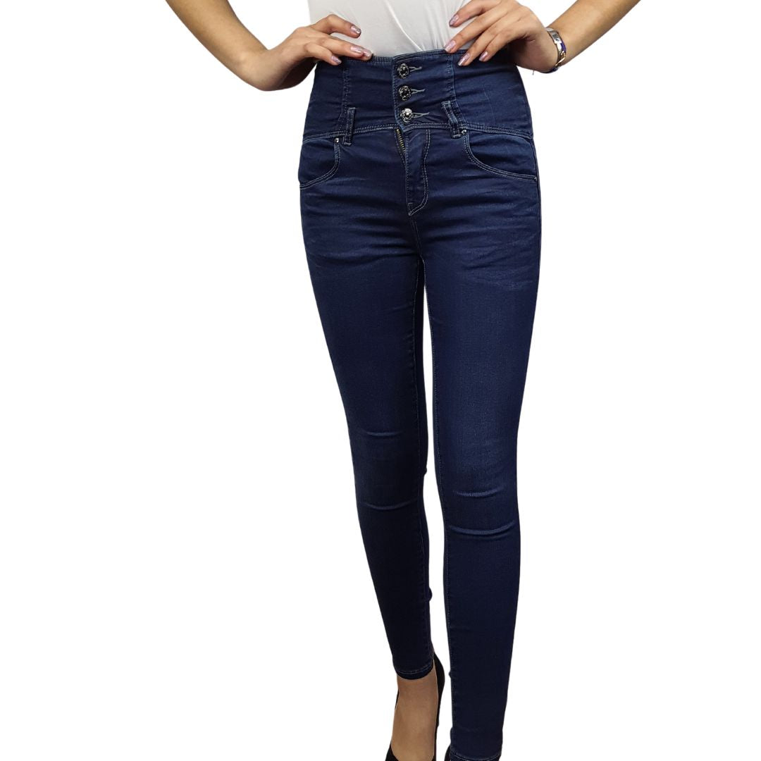 Jeans Vero Moda Azul Oscuro Style EAGER HW X-SLIM JEANS(UM)