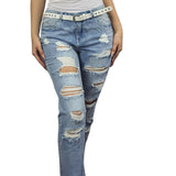 Jeans Vero Moda Azul Claro Style XENIA 7/8 BOYFRIEND JEANS(BN-CT-2)